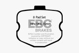 EBC Bluestuff NDX Full Race Brake Pads (DP51771/2NDX)