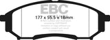 EBC 6000 Series Greenstuff Truck/SUV Brakes Disc Pads (DP61778)