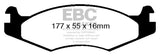 EBC 6000 Series Greenstuff Truck/SUV Brakes Disc Pads (DP61785)