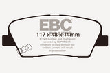 EBC 6000 Series Greenstuff Truck/SUV Brakes Disc Pads (DP61806)