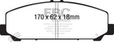 EBC Truck/SUV Extra Duty Brake Pads (ED91808)