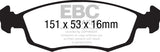 EBC Ultimax OEM Replacement Brake Pads (UD1568)