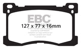 EBC Ultimax OEM Replacement Brake Pads (UD1576)