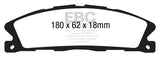 EBC 6000 Series Greenstuff Truck/SUV Brakes Disc Pads (DP61886)