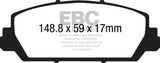 EBC Redstuff Ceramic Low Dust Brake Pads (DP31896C)