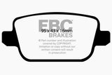 EBC 6000 Series Greenstuff Truck/SUV Brakes Disc Pads (DP61933)