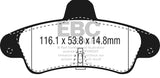 EBC Yellowstuff Street And Track Brake Pads (DP4965/2R)