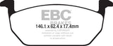 EBC Ultimax OEM Replacement Brake Pads (UD1968)