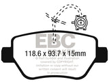 EBC Yellowstuff Street And Track Brake Pads (DP42258R)