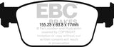 EBC Ultimax OEM Replacement Brake Pads (UD1953)