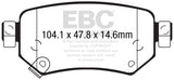 EBC Yellowstuff Street And Track Brake Pads (DP42287R)