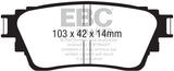 EBC 6000 Series Greenstuff Truck/SUV Brakes Disc Pads (DP62376)