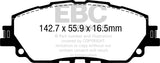 EBC 6000 Series Greenstuff Truck/SUV Brakes Disc Pads (DP62378)