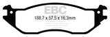 EBC 6000 Series Greenstuff Truck/SUV Brakes Disc Pads (DP63002)