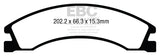 EBC 6000 Series Greenstuff Truck/SUV Brakes Disc Pads (DP63005)