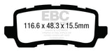 EBC 6000 Series Greenstuff Truck/SUV Brakes Disc Pads (DP63018)