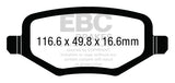 EBC 6000 Series Greenstuff Truck/SUV Brakes Disc Pads (DP63020)