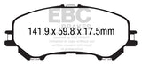 EBC 6000 Series Greenstuff Truck/SUV Brakes Disc Pads (DP63032)