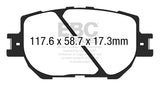 EBC Ultimax OEM Replacement Brake Pads (UD1733)