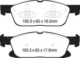 EBC 6000 Series Greenstuff Truck/SUV Brakes Disc Pads (DP63046)