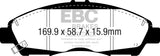 EBC 6000 Series Greenstuff Truck/SUV Brakes Disc Pads (DP63063)