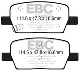 EBC Ultimax OEM Replacement Brake Pads (UD1914)