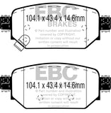 EBC Yellowstuff Street And Track Brake Pads (DP43081R)