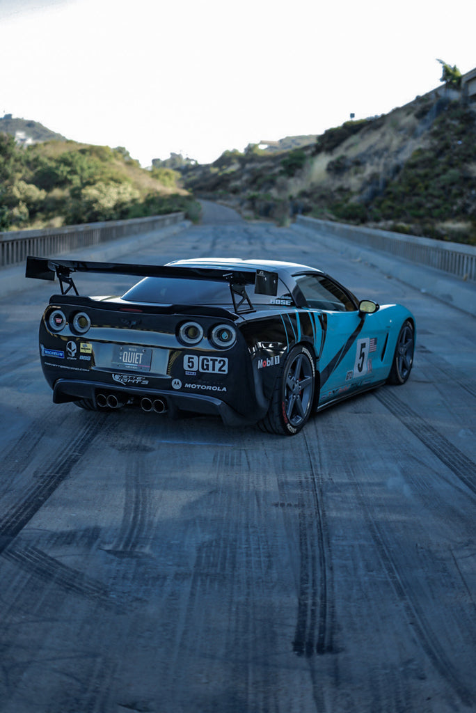 APR Performance Chevrolet Corvette C6 / C6 Z06 GTC-500 74" Adjustable Wing 2005-2013 (AS-107456PPF)