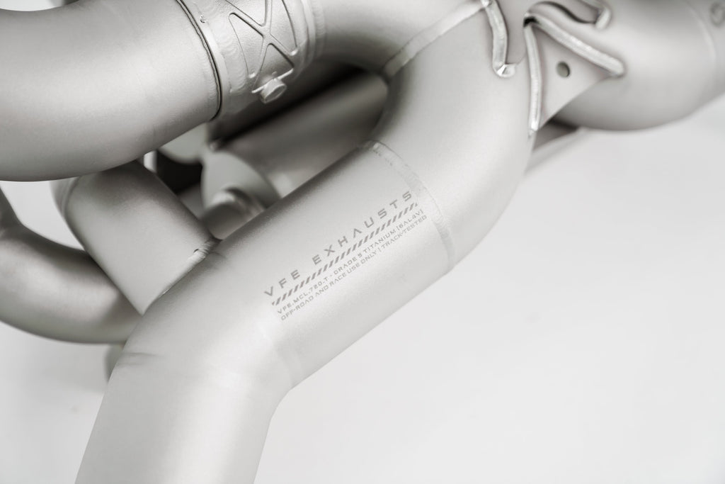 VF Engineering - Titanium Valved Catback Exhaust System - 2017-2023 Mclaren 720S (VFE.MCL.720.TIV)