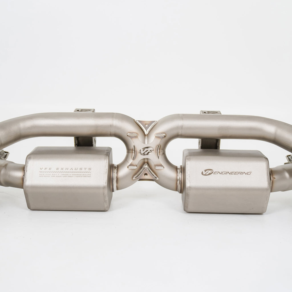 VF Engineering -Titanium Valved Exhaust System - 2019-2024 Porsche 911 Carrera (C2/C4/C2S/C4S/GTS) (VFE.POR.92C.TIV)