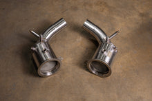 Load image into Gallery viewer, Valvetronic Designs Porsche 992 Turbo / Turbo S 400 Cell Catted Down Pipes (POR.992.TUR.FF.400C.BR)