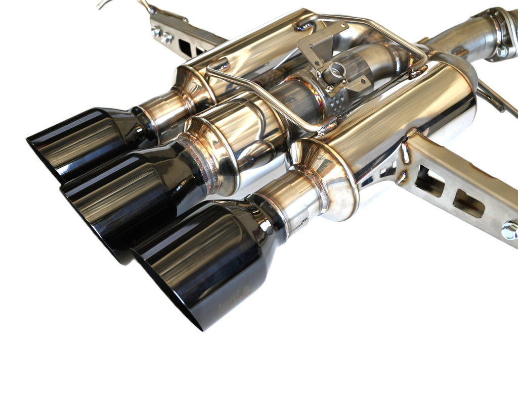 Invidia 22+ HONDA CIVIC TYPE-R FL5 R400 SINGLE LAYER BLACK TIP CAT-BACK (NON POLISH PIPE) (HS22CTRFGM3SBL)