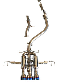 Invidia 22+ HONDA CIVIC TYPE-R FL5 R400 SINGLE LAYER TI TIP FULL CAT-BACK (NON POLISH PIPE) (HS22CTRFGM3STL)