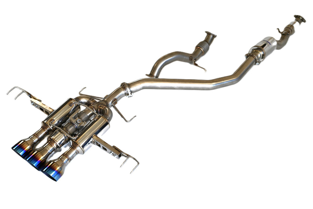 Invidia 22+ HONDA CIVIC TYPE-R FL5 R400 SINGLE LAYER TI TIP FULL CAT-BACK (NON POLISH PIPE) (HS22CTRFGM3STL)