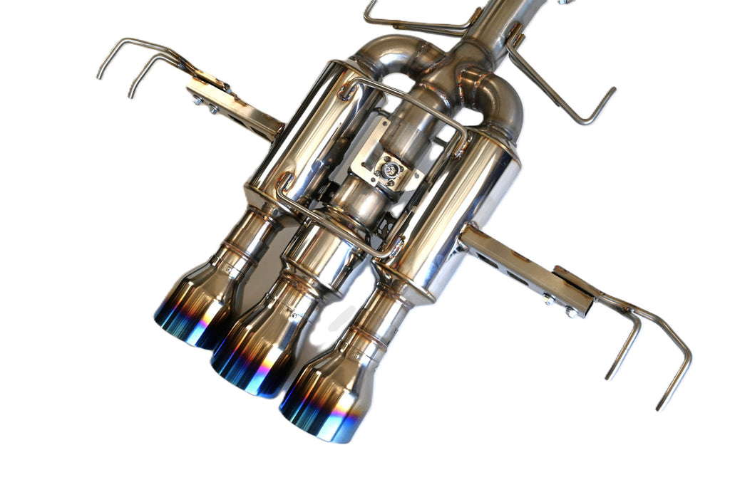 Invidia 22+ HONDA CIVIC TYPE-R FL5 R400 SINGLE LAYER TI TIP FULL CAT-BACK (NON POLISH PIPE) (HS22CTRFGM3STL)