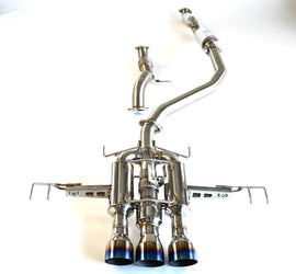 Invidia 22+ HONDA CIVIC TYPE-R FL5 R400 SINGLE LAYER TI TIP FULL CAT-BACK (NON POLISH PIPE) (HS22CTRFGM3STL)