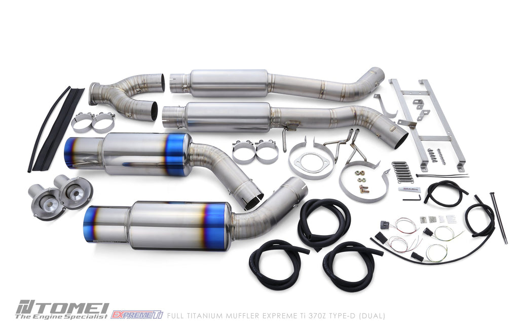 TOMEI FULL TITANIUM MUFFLER EXPREME Ti 370Z TYPE-D (DUAL) (TB6090-NS02B)