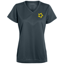 Load image into Gallery viewer, YSR Ladies’ Moisture-Wicking V-Neck Tee