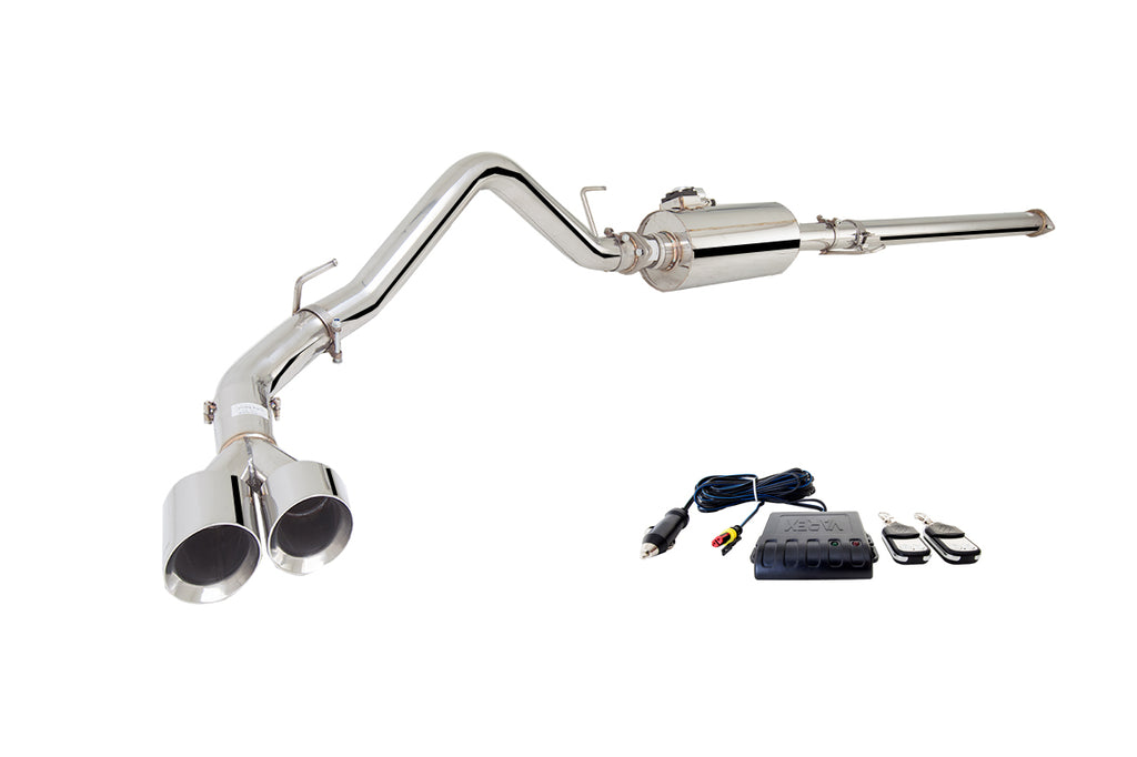 XFORCE Chevrolet Silverado 2014- 3" Stainless Steel Cat Back System with Varex Muffler and side exit and Dual Tips (ES-CS14-VMK-CBS)