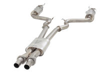 Load image into Gallery viewer, XFORCE Ford Mustang GT 2015- Twin 3" Stainless Steel Cat-Back Exhaust System (Round rear mufflers) (ES-FM15-CBS)