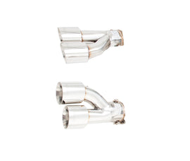 XFORCE Ford Mustang GT 2015- Twin Quad Tip Option (twin 35 Inch Tips Oval rear Only) (for Xforce system only will NOT fit OEM) (ES-FM15-QT)