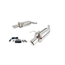 Load image into Gallery viewer, XFORCE Ford Mustang GT 2015- Twin 3" Stainless Steel Axle-Back Exhaust System (Round rear Varex mufflers) (ES-FM15-VMK-ABS)