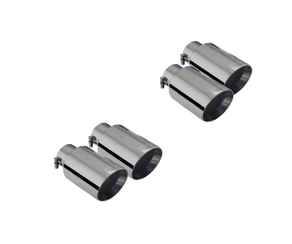 XFORCE Ford Mustang GT 2018- Twin Quad Black Tip Option (twin 4 Inch Tips) (for Xforce system only will NOT fit OEM) (ES-FM18-BLACKTIP)