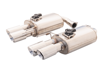 Load image into Gallery viewer, XFORCE Ford Mustang GT 2018 (Coupe&amp;Convertible) Twin 3" Stainless Steel Axle-Back Exhaust System With Oval Varex Mufflers/Quad Tips (ES-FM18-VMK-ABS)
