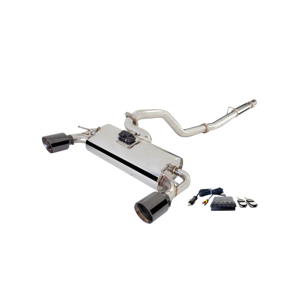 XFORCE Ford Focus RS AWD Turbo 2016- Stainless Steel 3" Cat Back System with Varex Rear Muffler (ESFRS16VKCS)