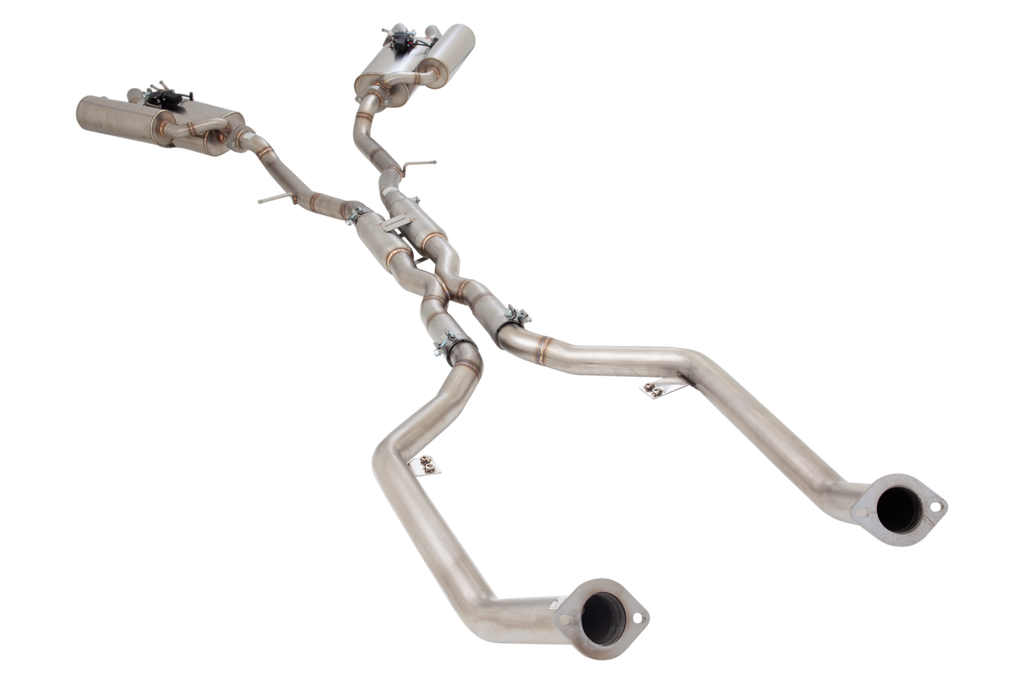 XFORCE Kia Stinger GT (RWD ONLY) Dual 2 1/2" Stainless Steel Cat Back system with Varex Mufflers (ES-KS17-VMK-CBS)