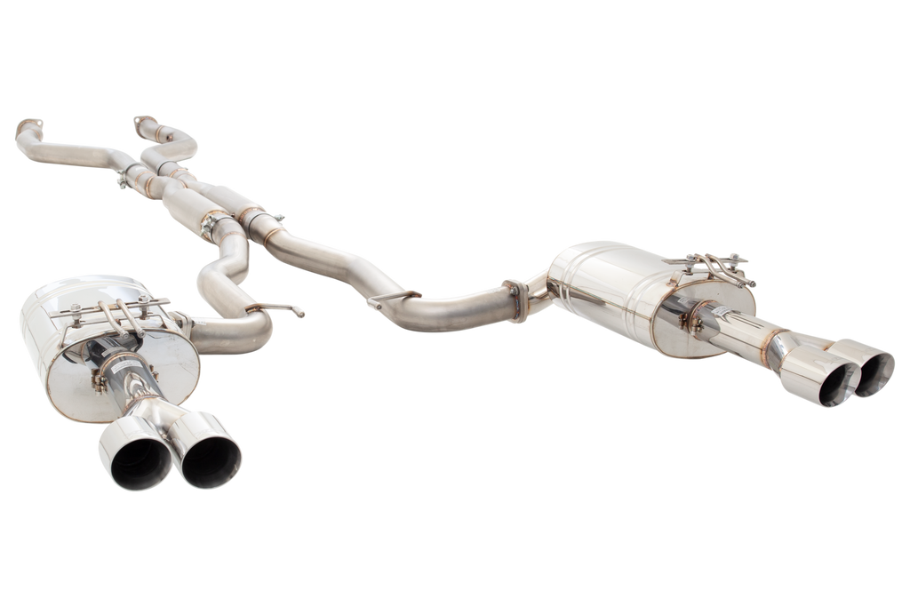 XFORCE Pontiac G8/Chevrolet SS Sedan 2008-17 Stainless Steel Twin 3" System With Hot-Dog Centre Muffler (ES-VF73-CBS)