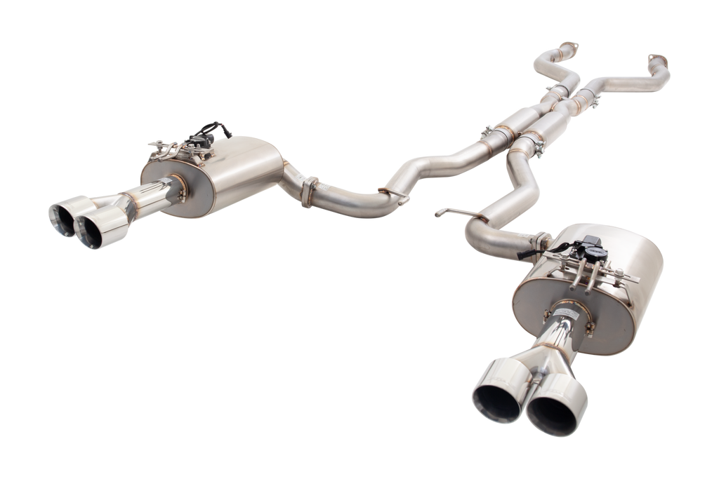 XFORCE Holden Commodore SS, SS-V Stainless Steel Twin 3" System With Hot-Dog Centre Muffler & Varex Rear Mufflers (ESVF73UTEVKCS)