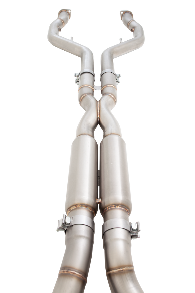 XFORCE Holden Commodore SS, SS-V Stainless Steel Twin 3" System With Hot-Dog Centre Muffler & Varex Rear Mufflers (ESVF73UTEVKCS)