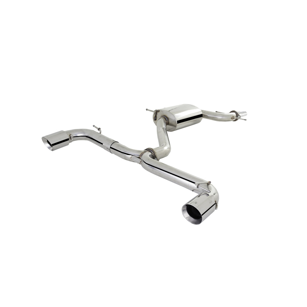 XFORCE Volkswagen Golf Gti MK VI 2008-2013(EU) 2009-2014(US) Stainless Steel 3" Cat-Back System with Varex Muffler (ES-VW06-VMK-CBS)